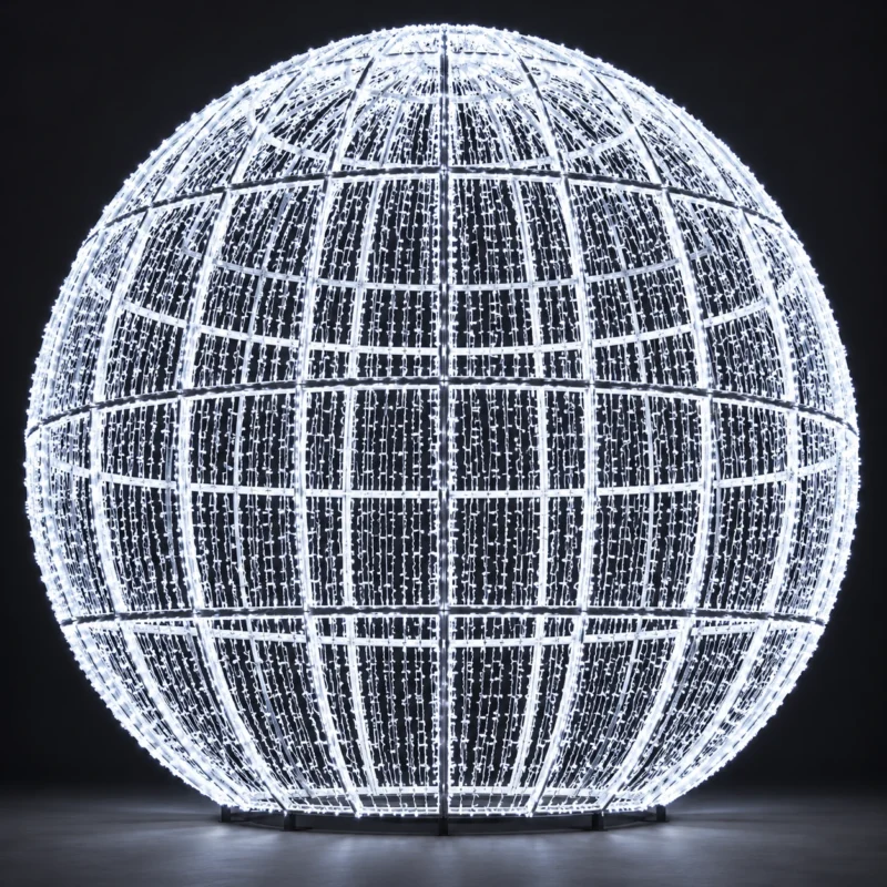 White Spherical Light Frame — JQ-23N-658