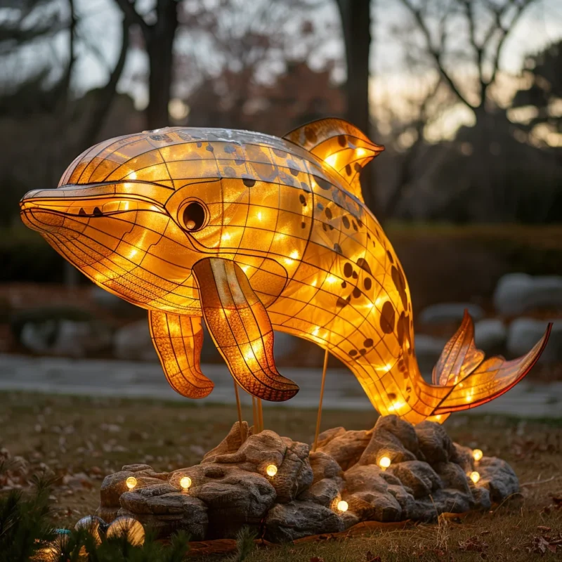 Golden Dolphin Lantern