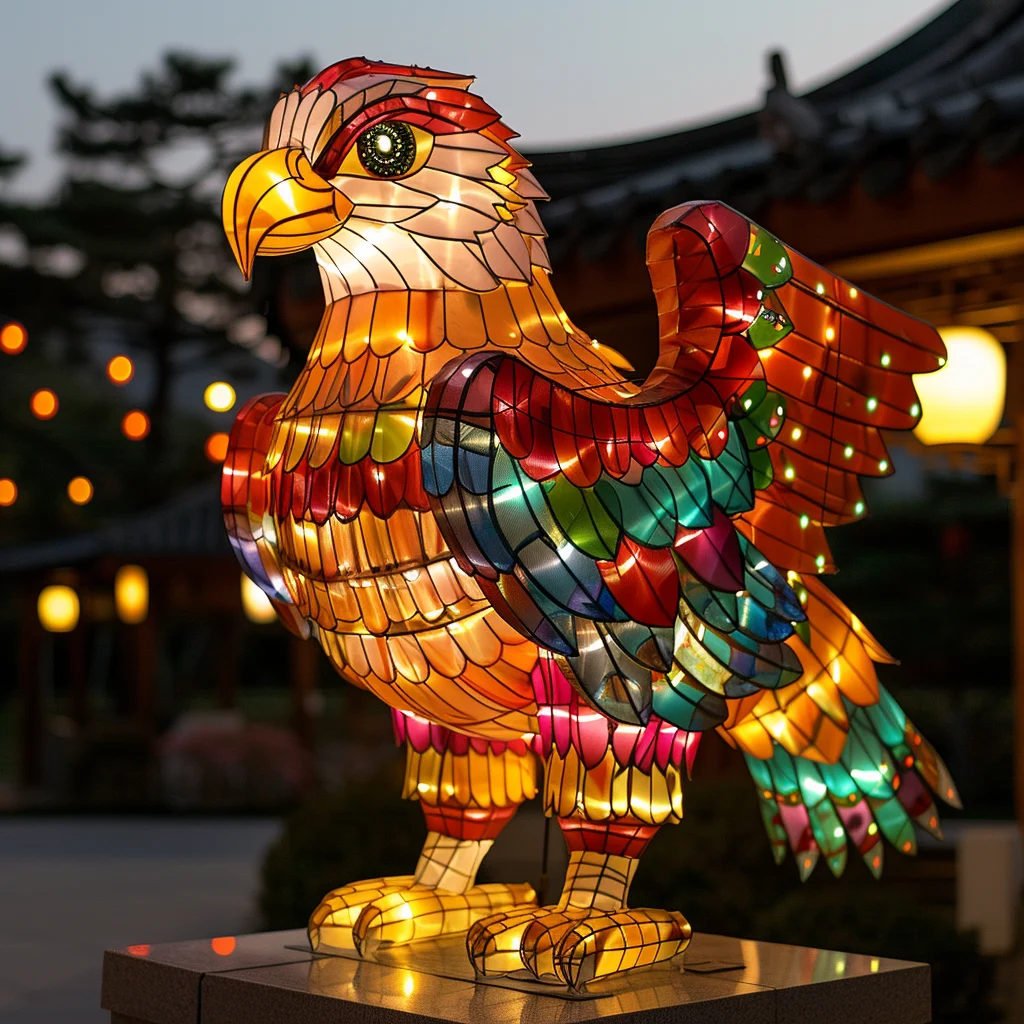 Colourful Chicken Lantern.