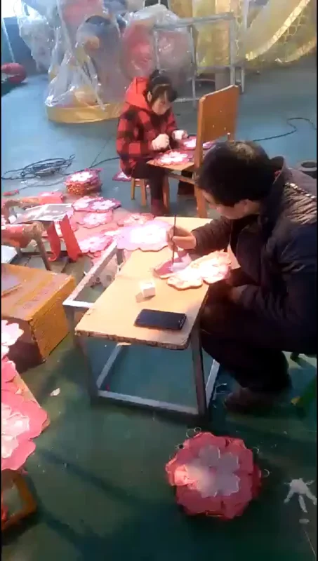 Hand finishing activity shown in the training archive.