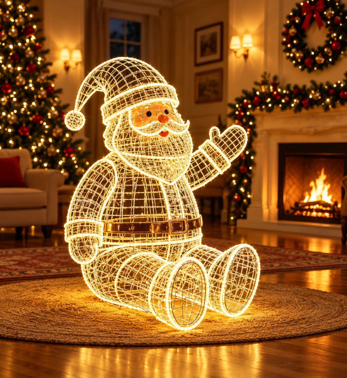 Santa Claus Light Sculpture &mdash; LR001