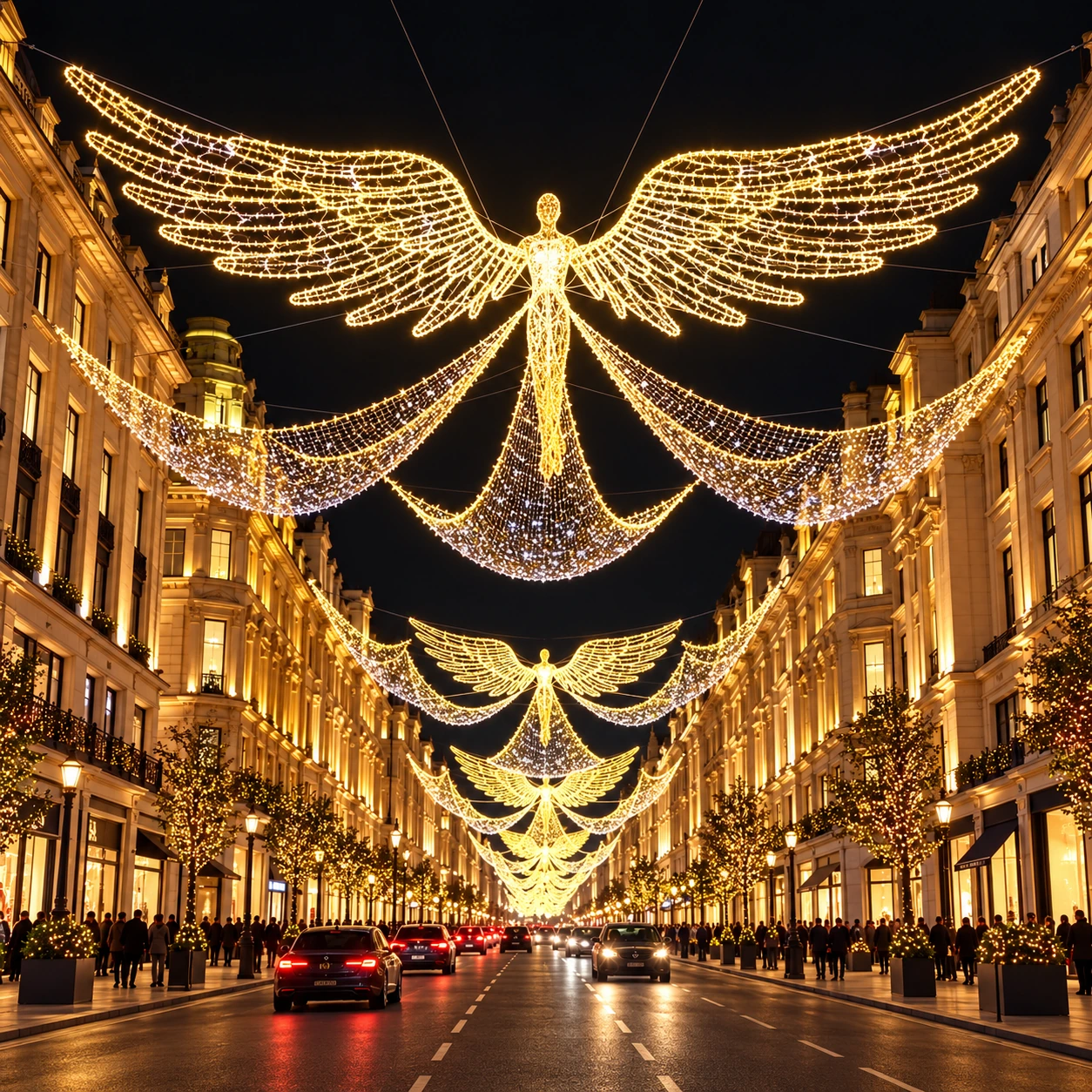 Design reference: Golden Angel Wing Street Light Canopy.