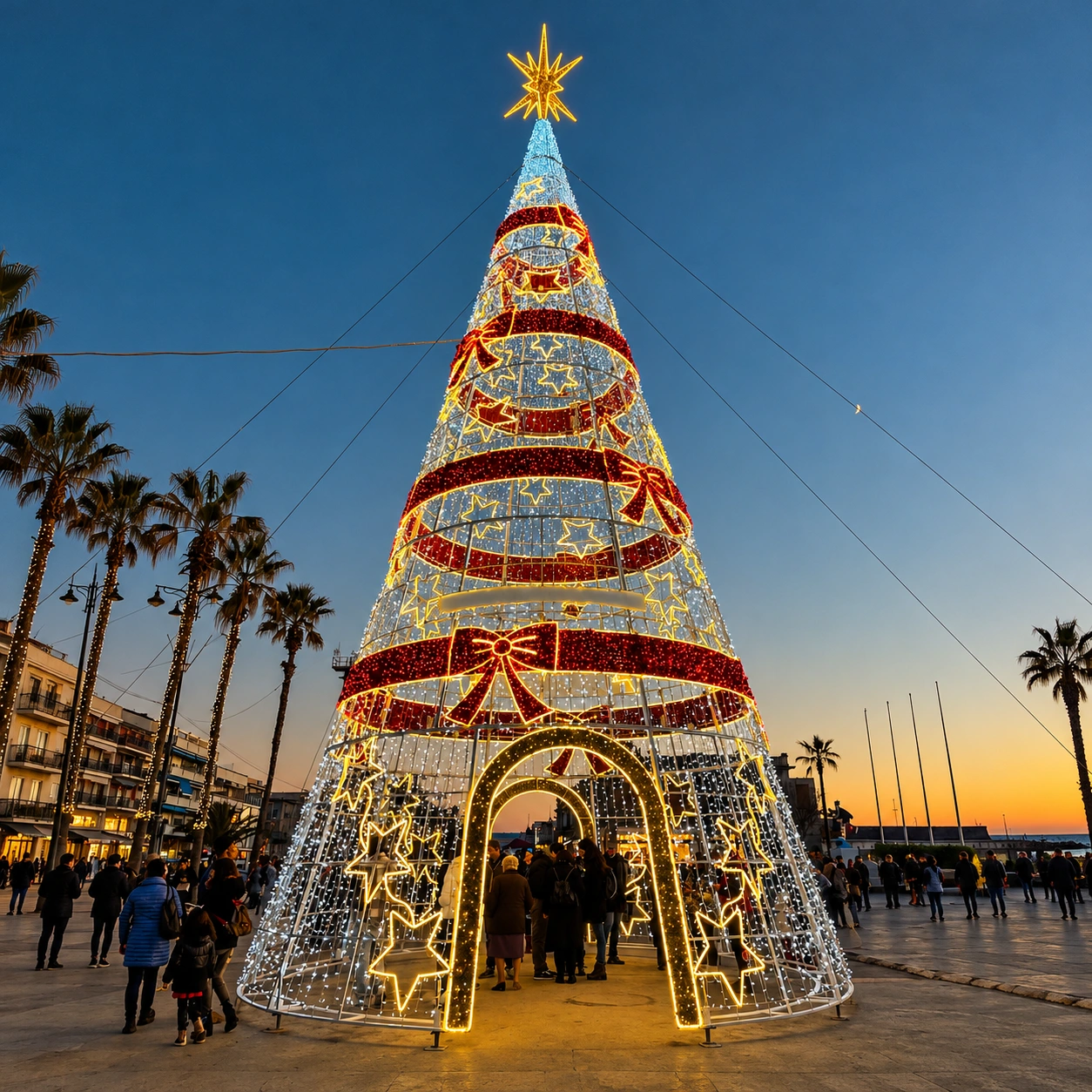 Design reference: Christmas Light Tree with Walk-Through Base.