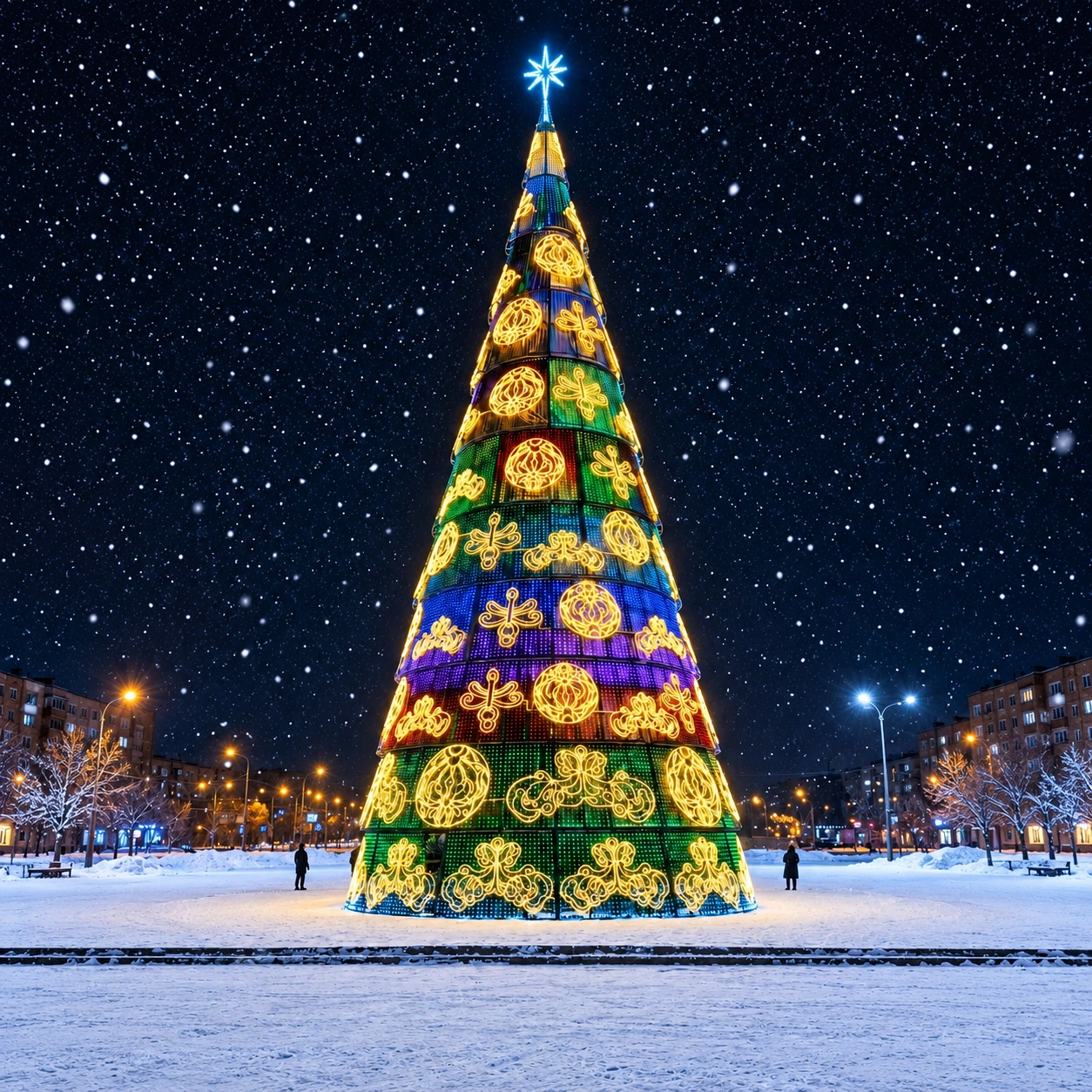 Design reference: Christmas Tree with Large Golden Baubles.