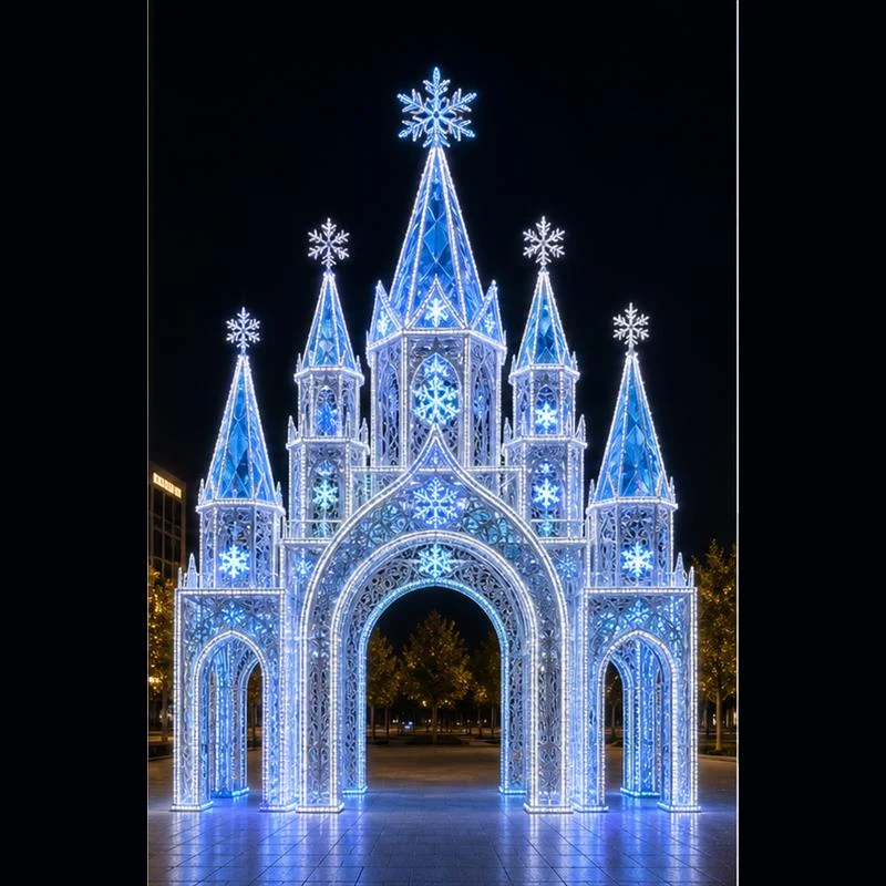 Blue and White Castle Light Entrance &mdash; yxgm08