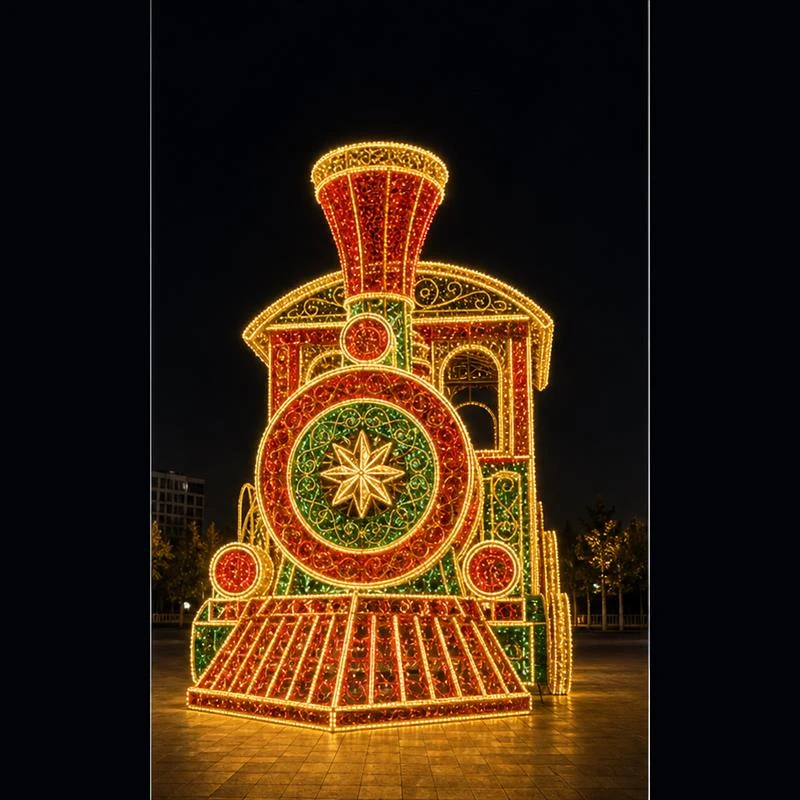 Christmas Train Light Entrance &mdash; yxgm14