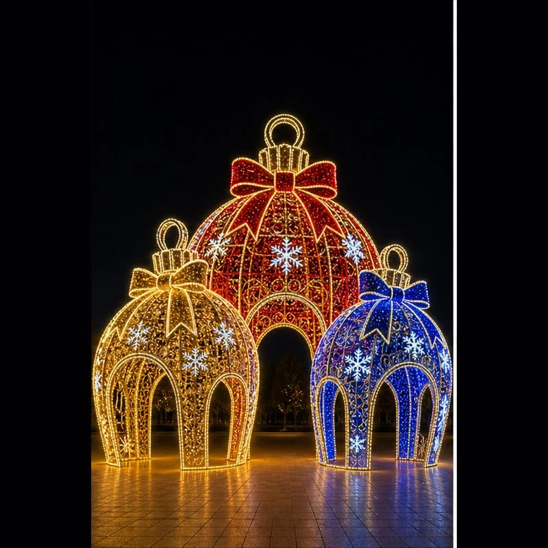 Colourful Bauble Dome Entrance Display &mdash; yxgm28