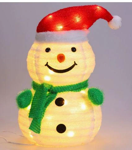 Snowman Light Sculpture catalogue design reference