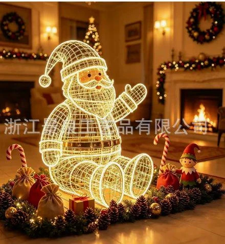 Santa Claus Light Sculpture catalogue design reference