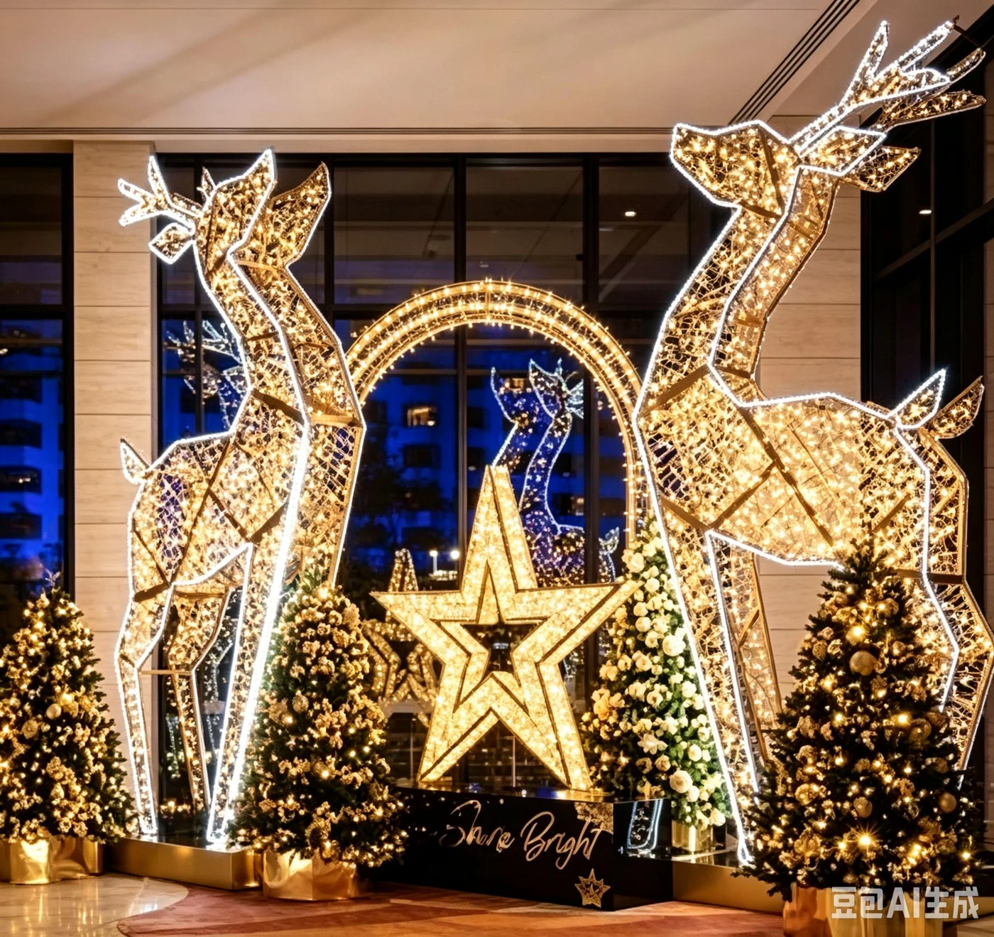 Reindeer Light Sculpture catalogue design reference