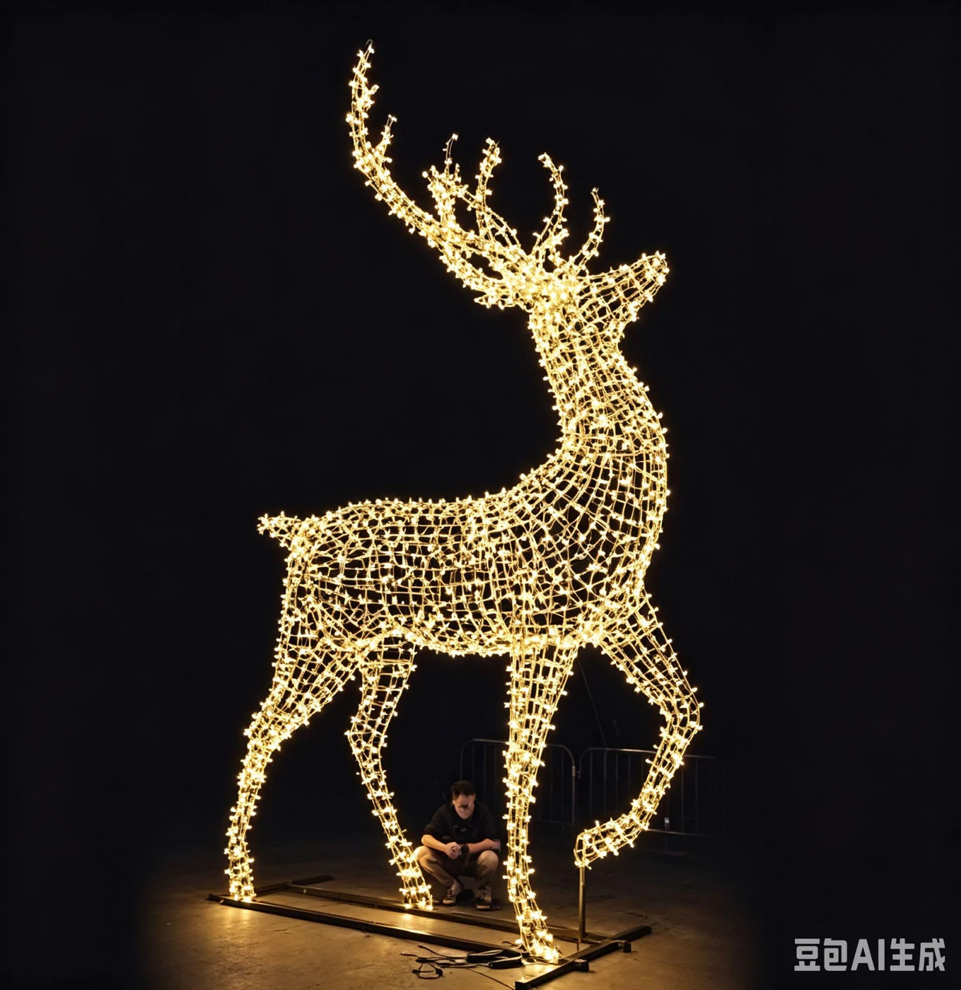 Reindeer Light Sculpture catalogue design reference