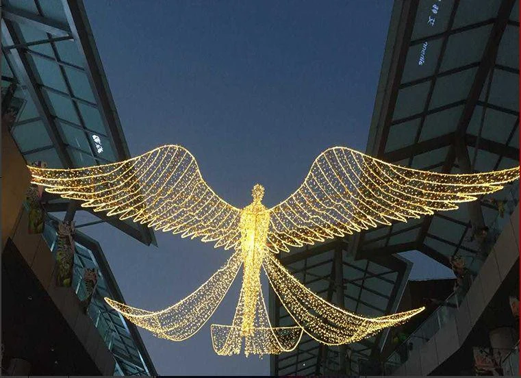 Golden Angel Motif Hanging Light — ts005