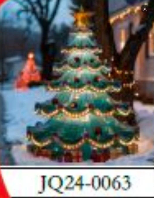 Green Tiered Christmas Tree Decoration — SDZS12