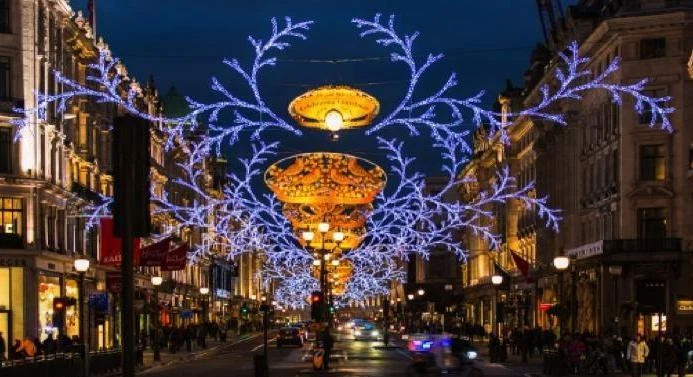 Blue Branch and Golden Lantern Street Canopy — TM003
