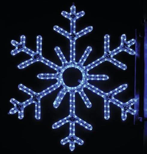 Blue Six-Arm Snowflake Motif Light — DP013