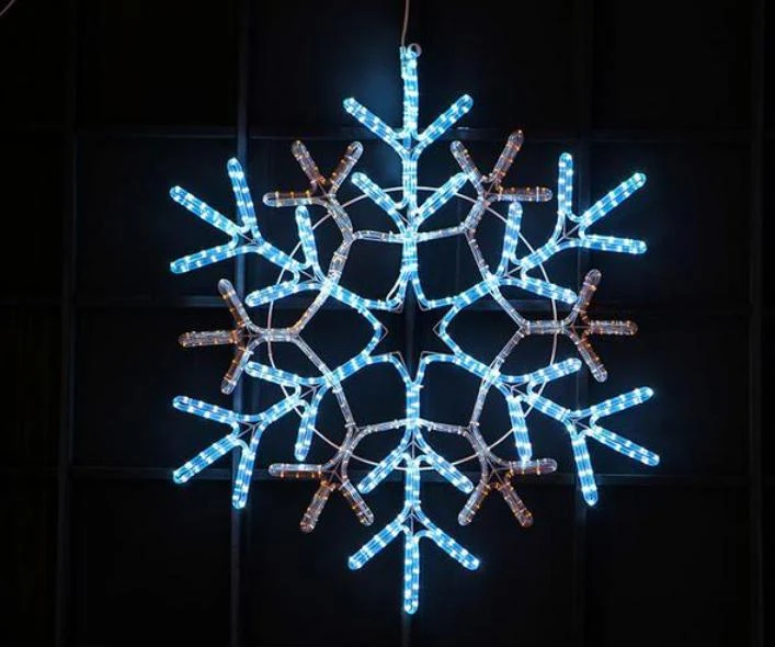 Blue and White Snowflake Motif Light — DP015