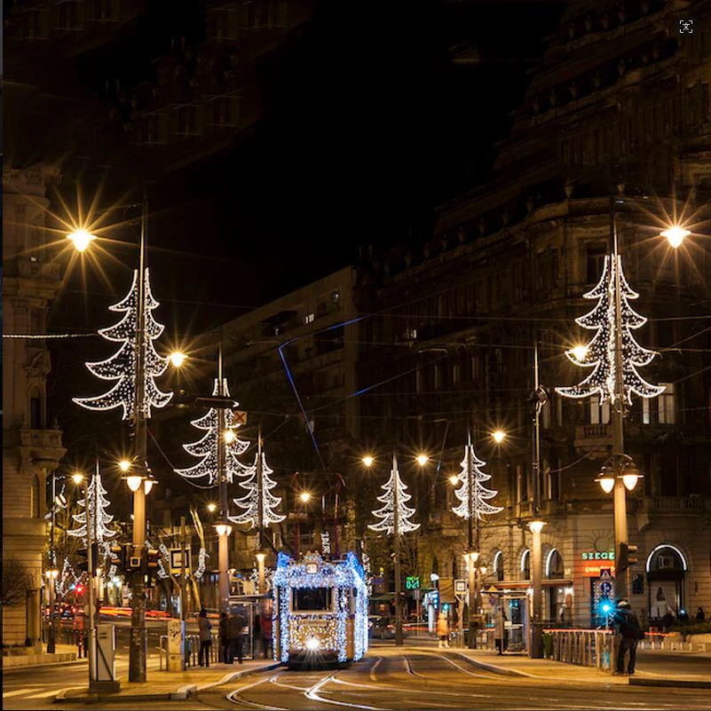 White Christmas Tree Pole Motif Light — DP024