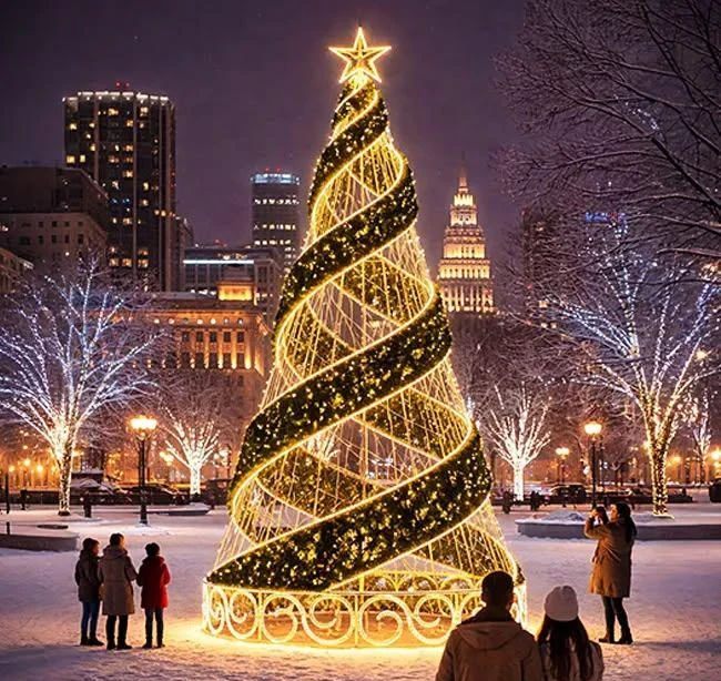 Sculptural Christmas Tree catalogue design reference