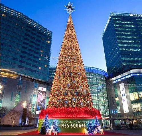 Golden Christmas Tree with Decorative Light Base — fz23